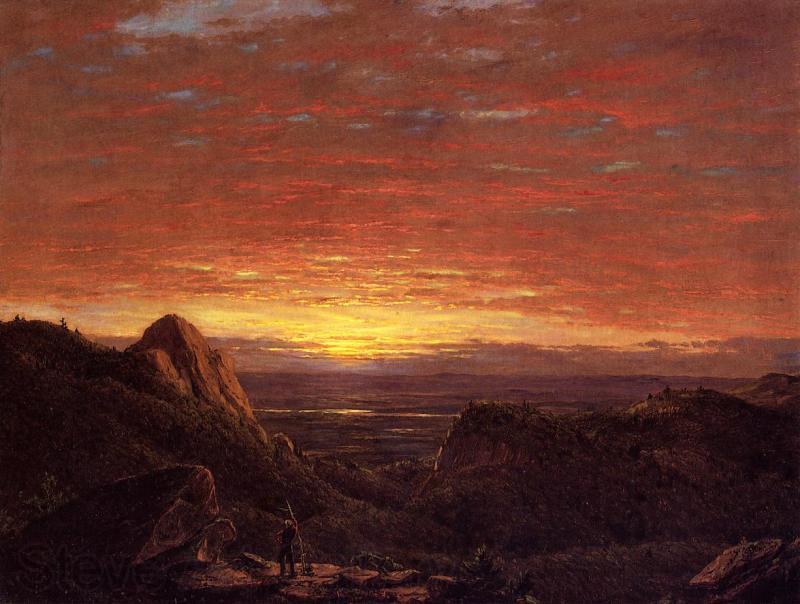 Frederic Edwin Church Morning, Looking East over the Hudson Valley from the Catskill Mountains